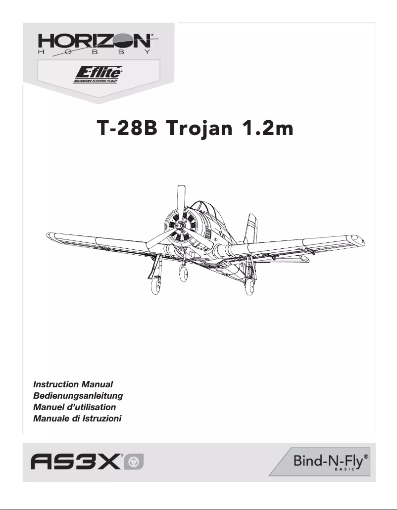 Image de la première page du manuel de l'appareil T-28 1.2m BNF Basic