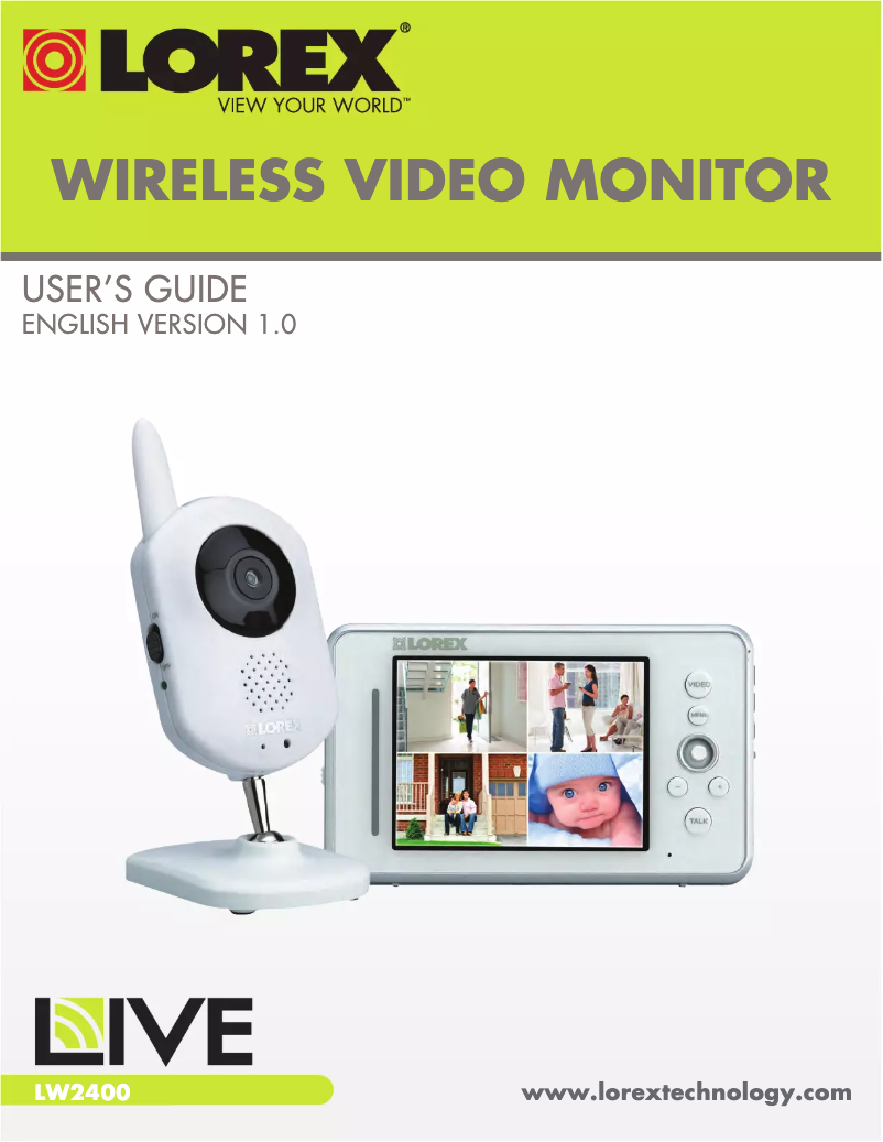 Página 1 del manual Manual de usuario Lorex LW242B