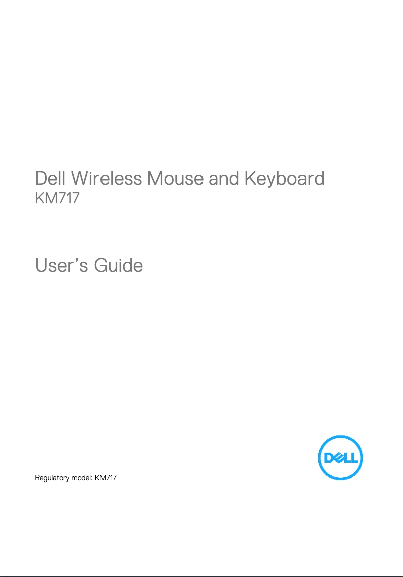 Page 1 de la notice Manuel utilisateur Dell KM717