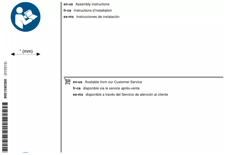 Page 1 de la notice Guide d'installation Thermador T36FT810NS