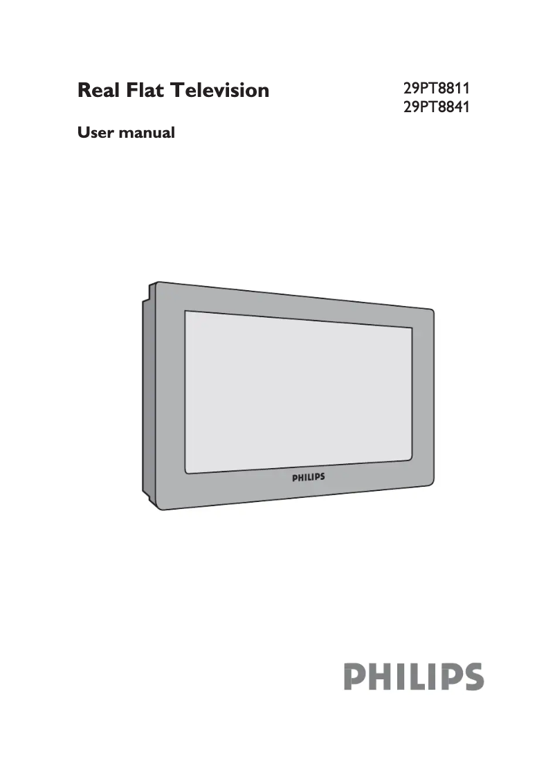 Page n°1 - Manuel utilisateur Philips 29PT8841