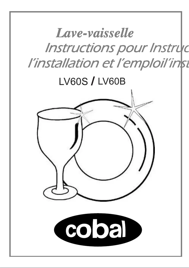 Página 1 del manual Manual de usuario Cobal LV60S