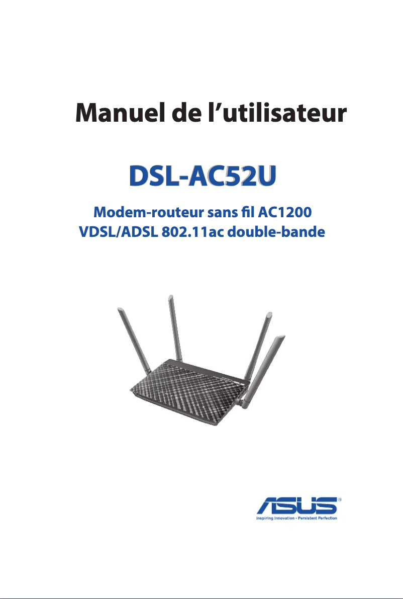 Image de la première page du manuel de l'appareil DSL-AC52U