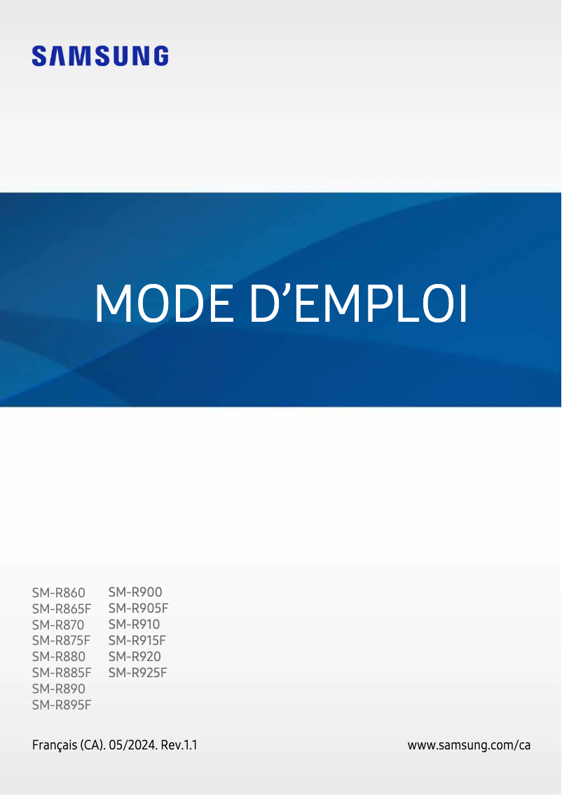 Página 1 del manual Manual de usuario Samsung Galaxy Watch 5 Pro