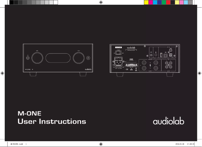 Page n°1 - Manuel utilisateur Audiolab 6000CDT