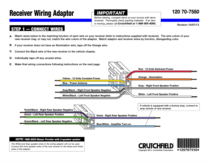 Page n°1 - Manuel utilisateur Metra 70-7550