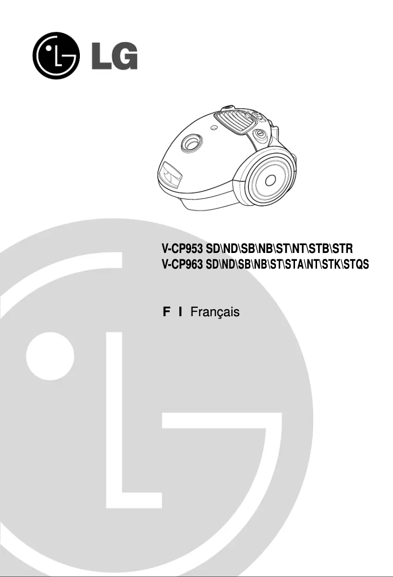 Page n°1 - Manuel utilisateur LG V-CP953ST