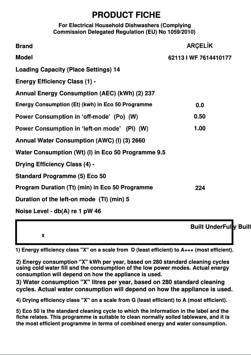 Image de la première page du manuel de l'appareil 62113 I WF