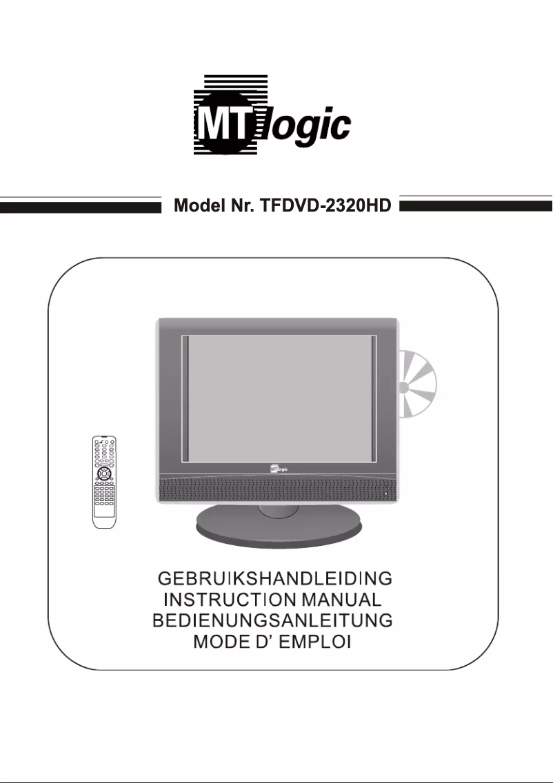 Page 1 de la notice Manuel utilisateur MT Logic TFDVD-2320HD