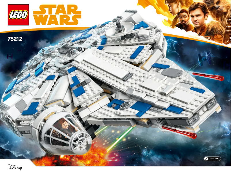 Page 1 de la notice Manuel utilisateur Lego Star Wars 75212
