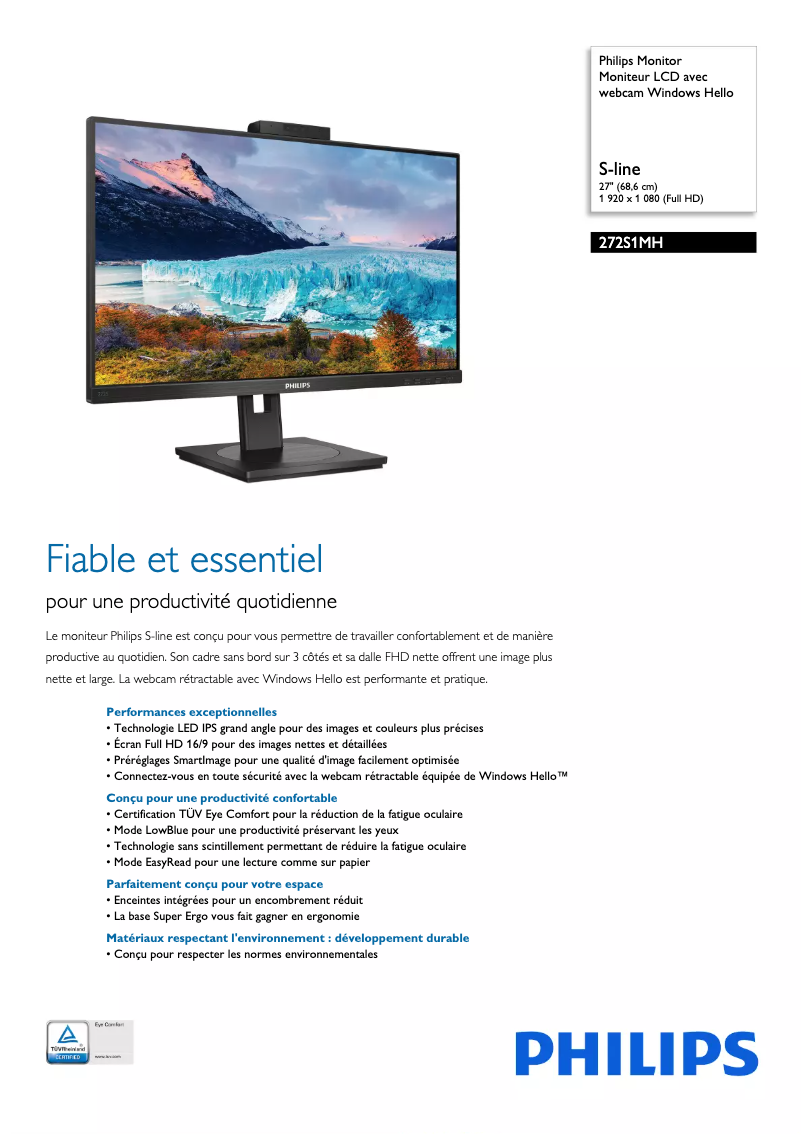 First page image of the manual for S Line 272S1MH