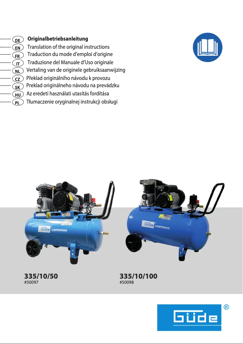 Page 1 de la notice Manuel utilisateur Güde 335/10/50