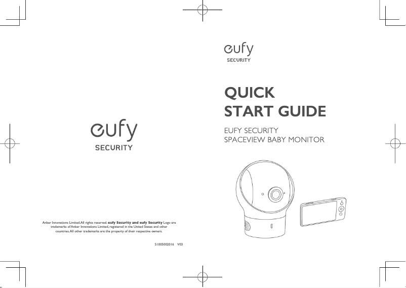 Page 1 de la notice Manuel utilisateur Eufy SpaceView