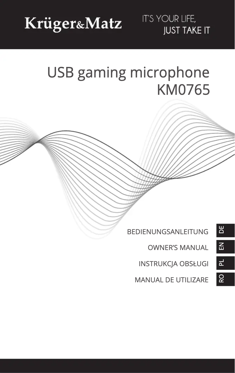 Imagen de la primera página del manual del dispositivo KM0765