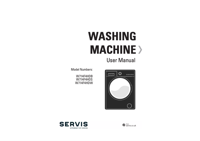 Page n°1 - Manuel utilisateur Servis W714F4HDB