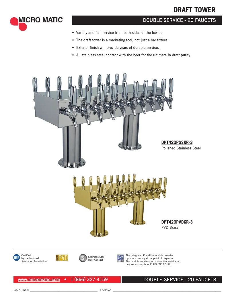 Page 1 de la notice Manuel utilisateur Micro Matic DPT420PSSKR-3