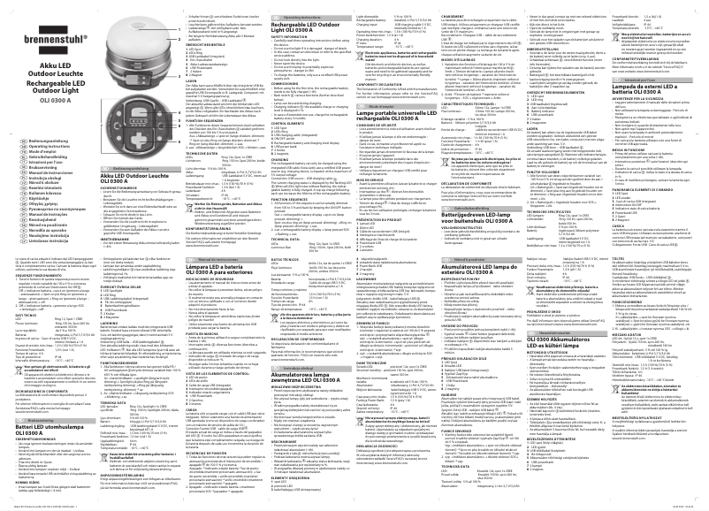 Page n°1 - Manuel utilisateur Brennenstuhl OLI 0300
