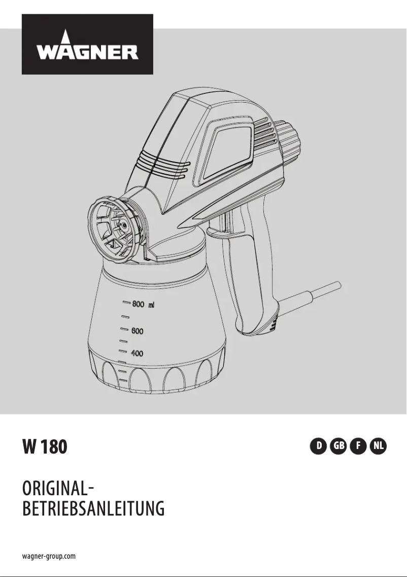 Page n°1 - Manuel utilisateur Wagner W 180P