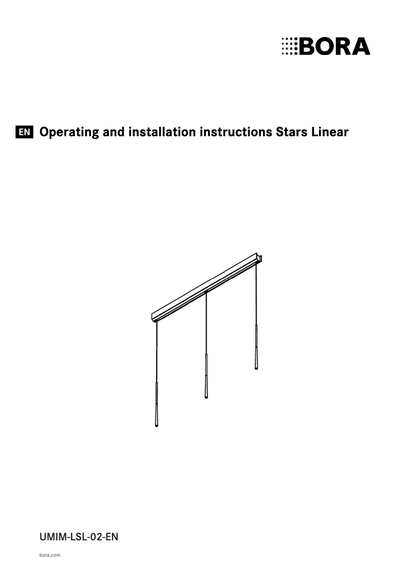 Page 1 de la notice Manuel utilisateur BORA Stars Linear