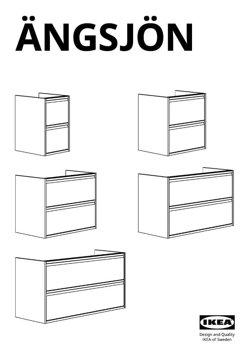 Imagen de la primera página del manual del dispositivo ÄNGSJÖN 505.350.85