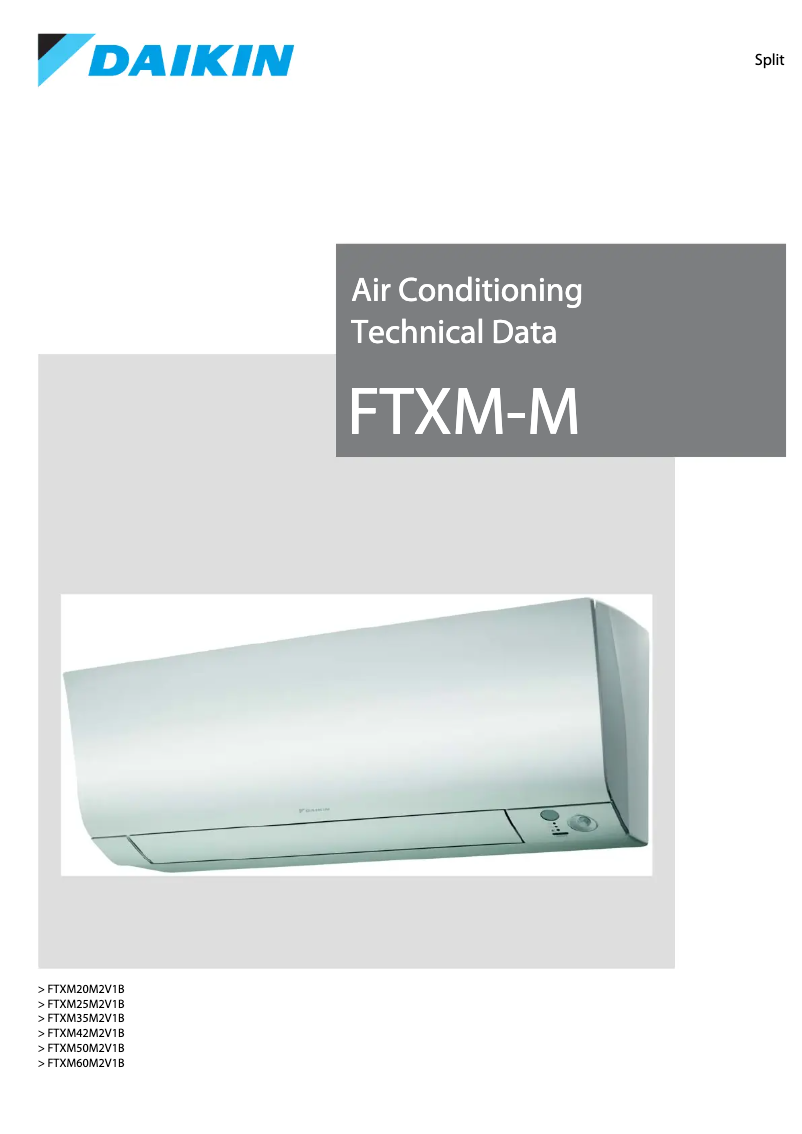 Image de la première page du manuel de l'appareil FTXM35M