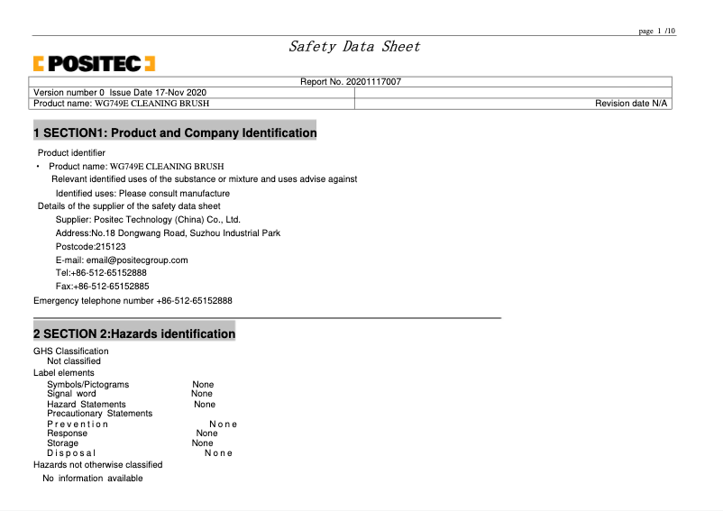 Image de la première page du manuel de l'appareil WG749E