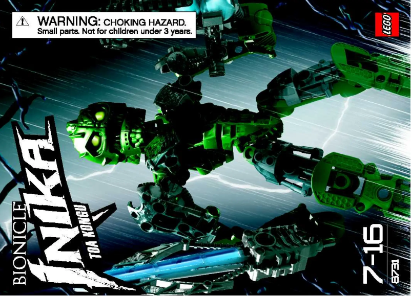 Page 1 de la notice Manuel utilisateur Lego Toa Kongu