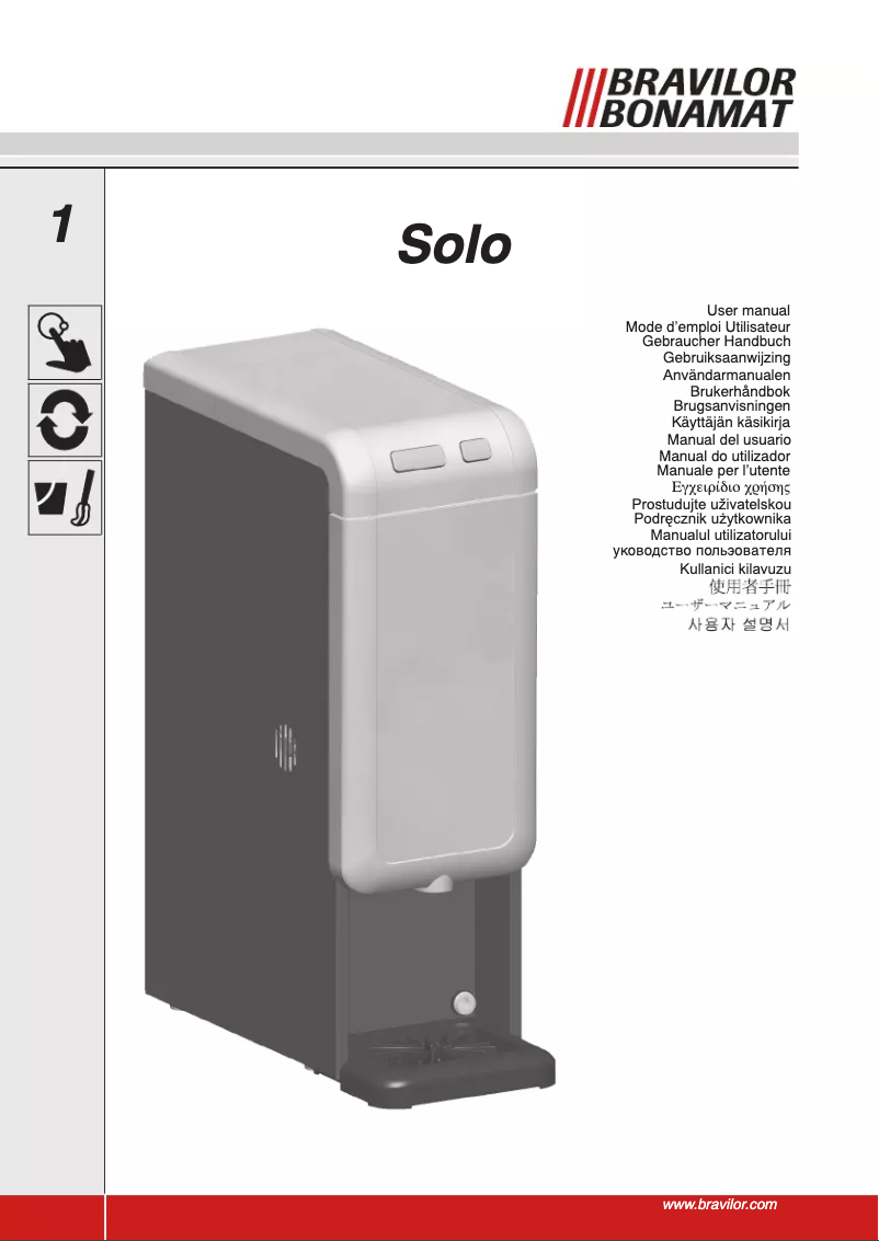 Image de la première page du manuel de l'appareil Solo