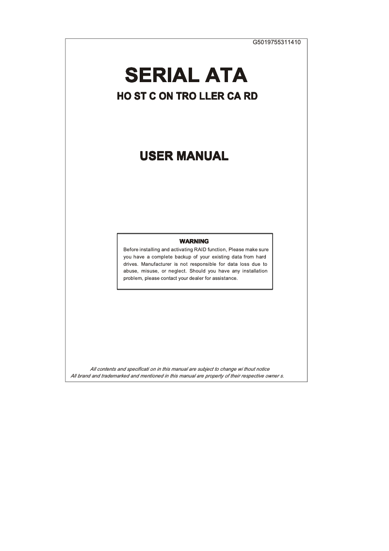 Page n°1 - Manuel utilisateur Monoprice 2667