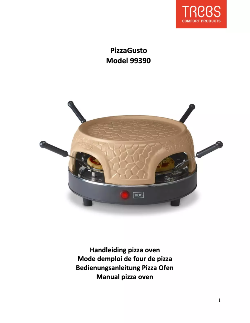 Image de la première page du manuel de l'appareil PizzaGusto 99390