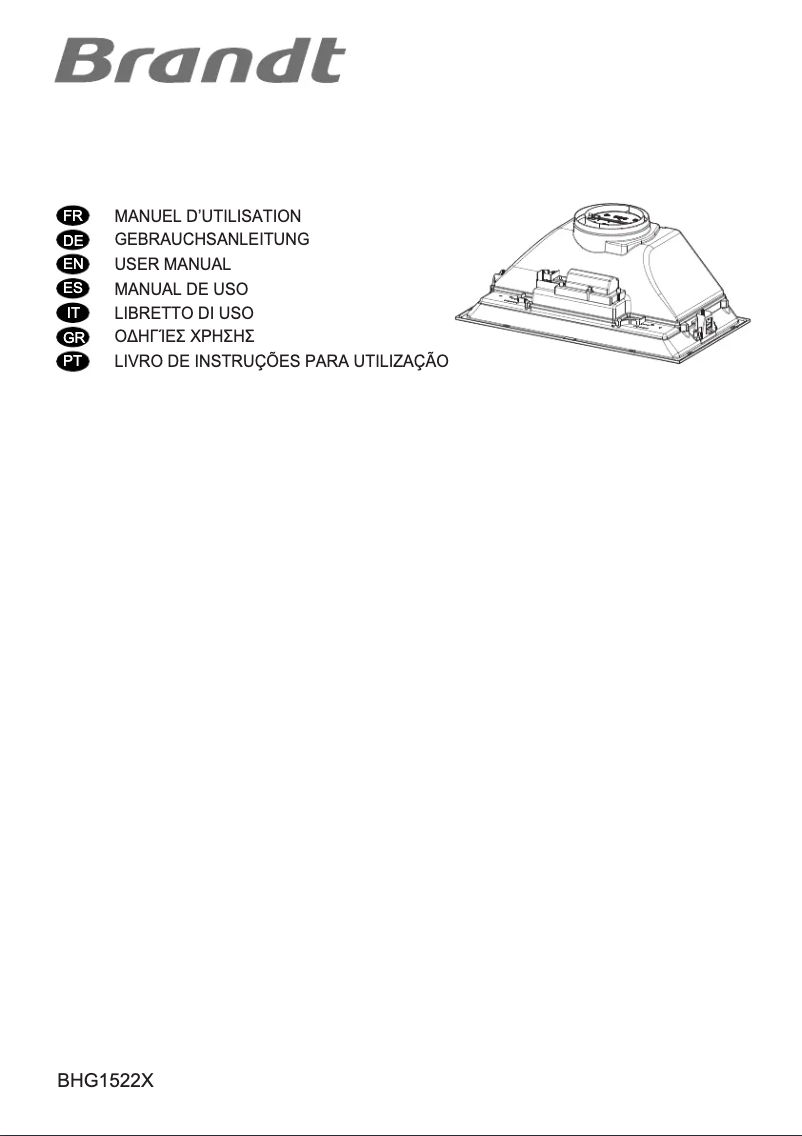 Page 1 de la notice Manuel utilisateur Brandt BHG1522X