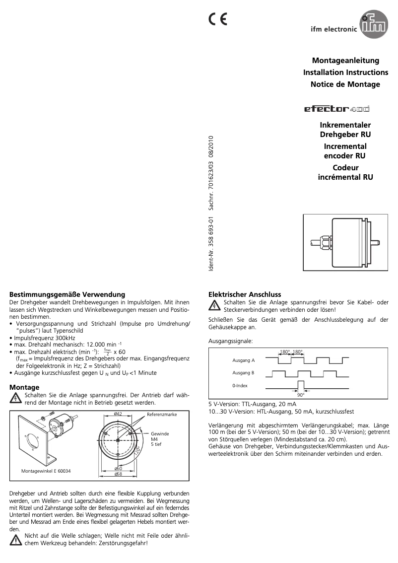 Page n°1 - Manuel utilisateur IFM RU1137