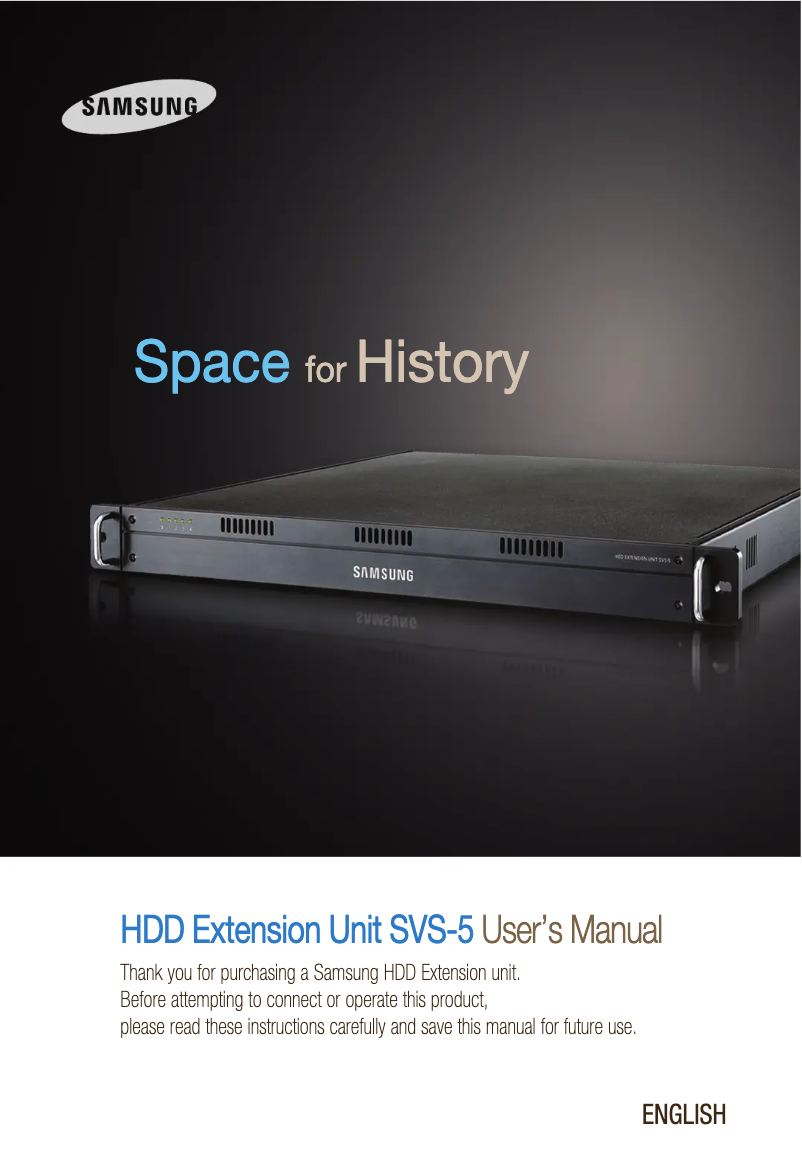 Página 1 del manual Manual de usuario Samsung SVS-5E