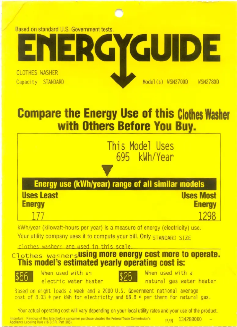 Image de la première page du manuel de l'appareil WSM2700DWW