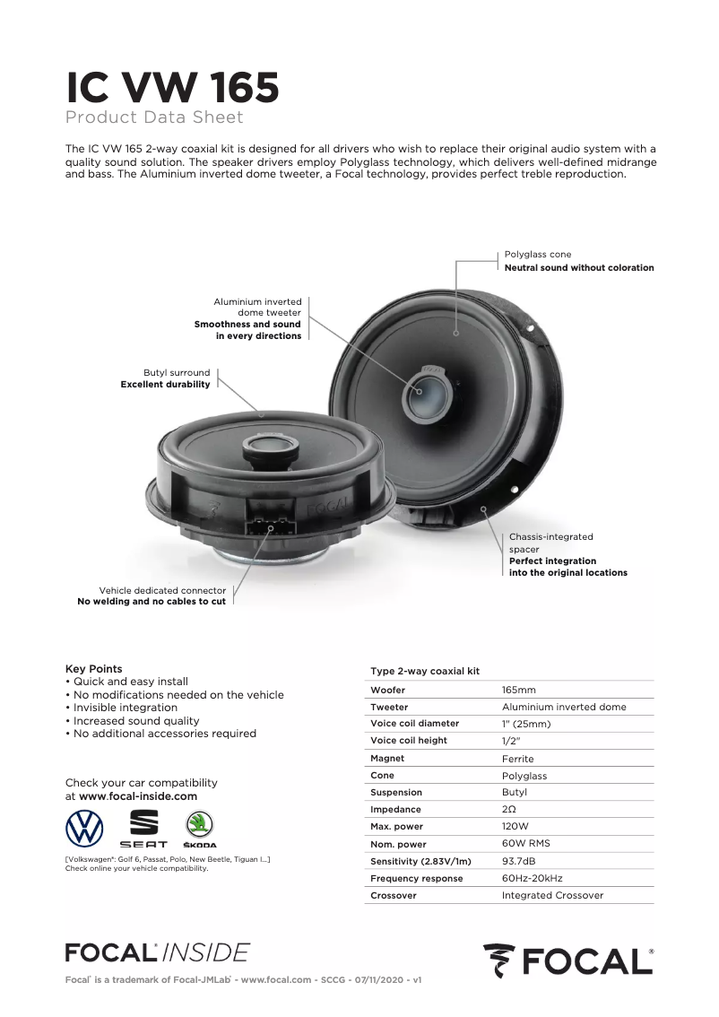 Image de la première page du manuel de l'appareil Inside IC VW 165