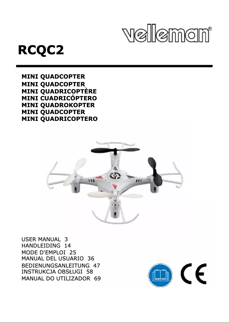 Page n°1 - Manuel utilisateur Velleman RCQC2