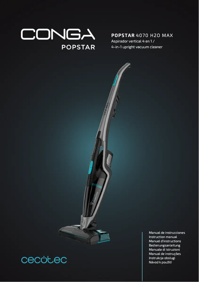 Image de la première page du manuel de l'appareil Conga Popstar 4070 H2O Max