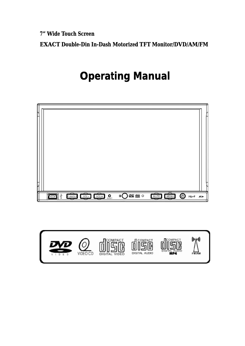 Page 1 of the manual User Manual Farenheit TID-735NR