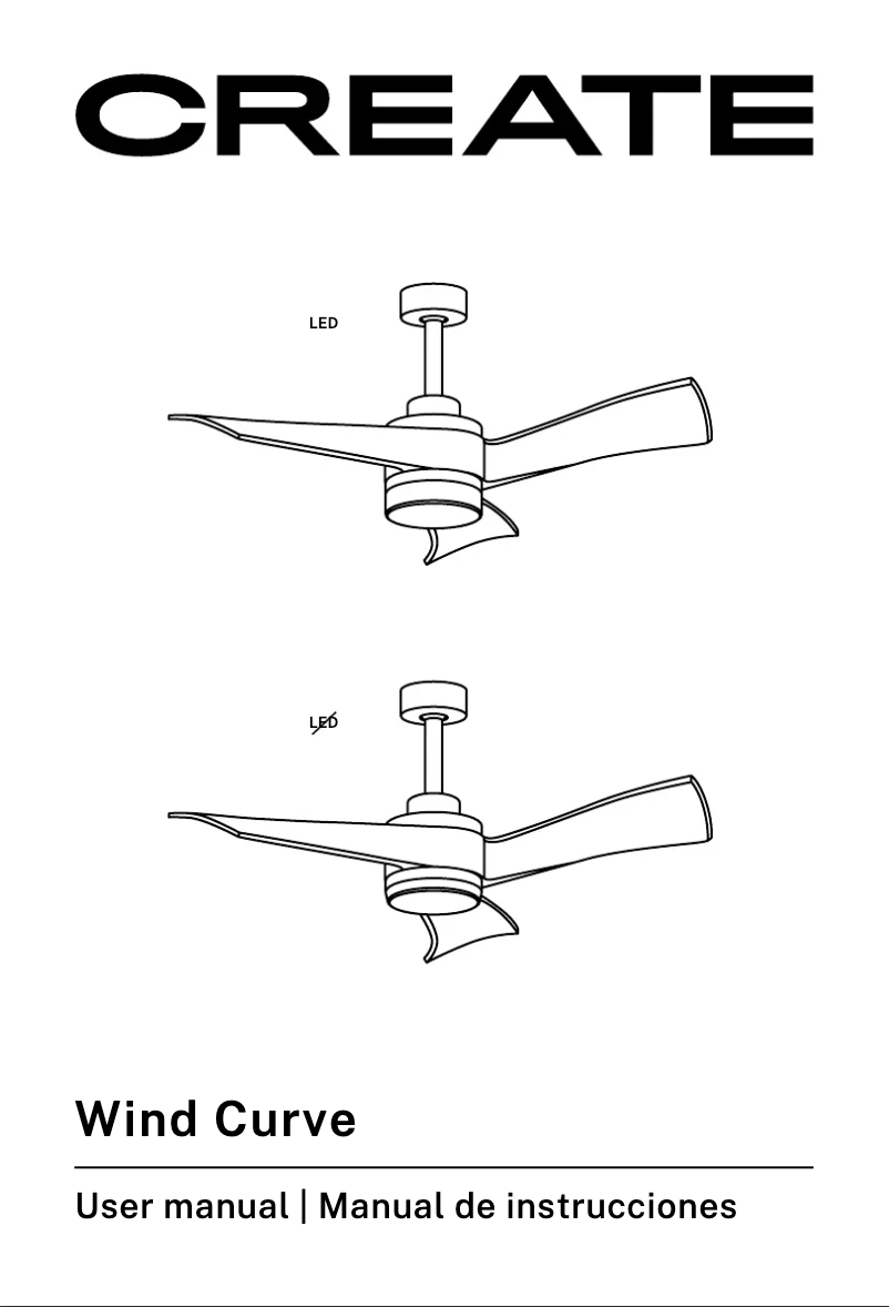 Page 1 de la notice Manuel utilisateur Create Wind Curve