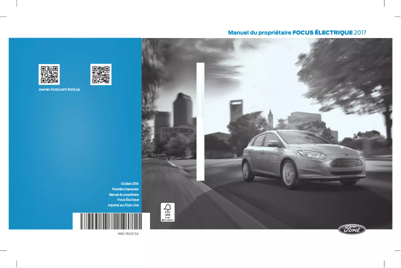 Image de la première page du manuel de l'appareil Focus Electric (2017)