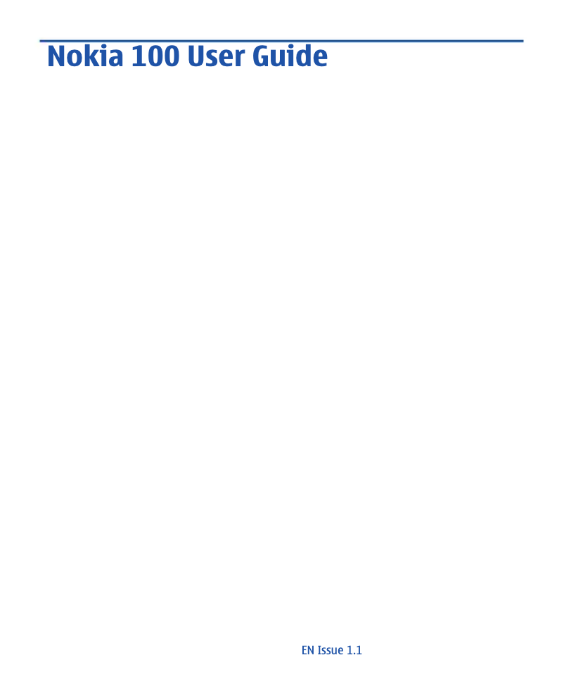 Page 1 de la notice Manuel utilisateur Nokia 002Z4V5