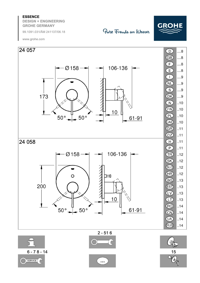 Página 1 del manual Manual de usuario Grohe Essence