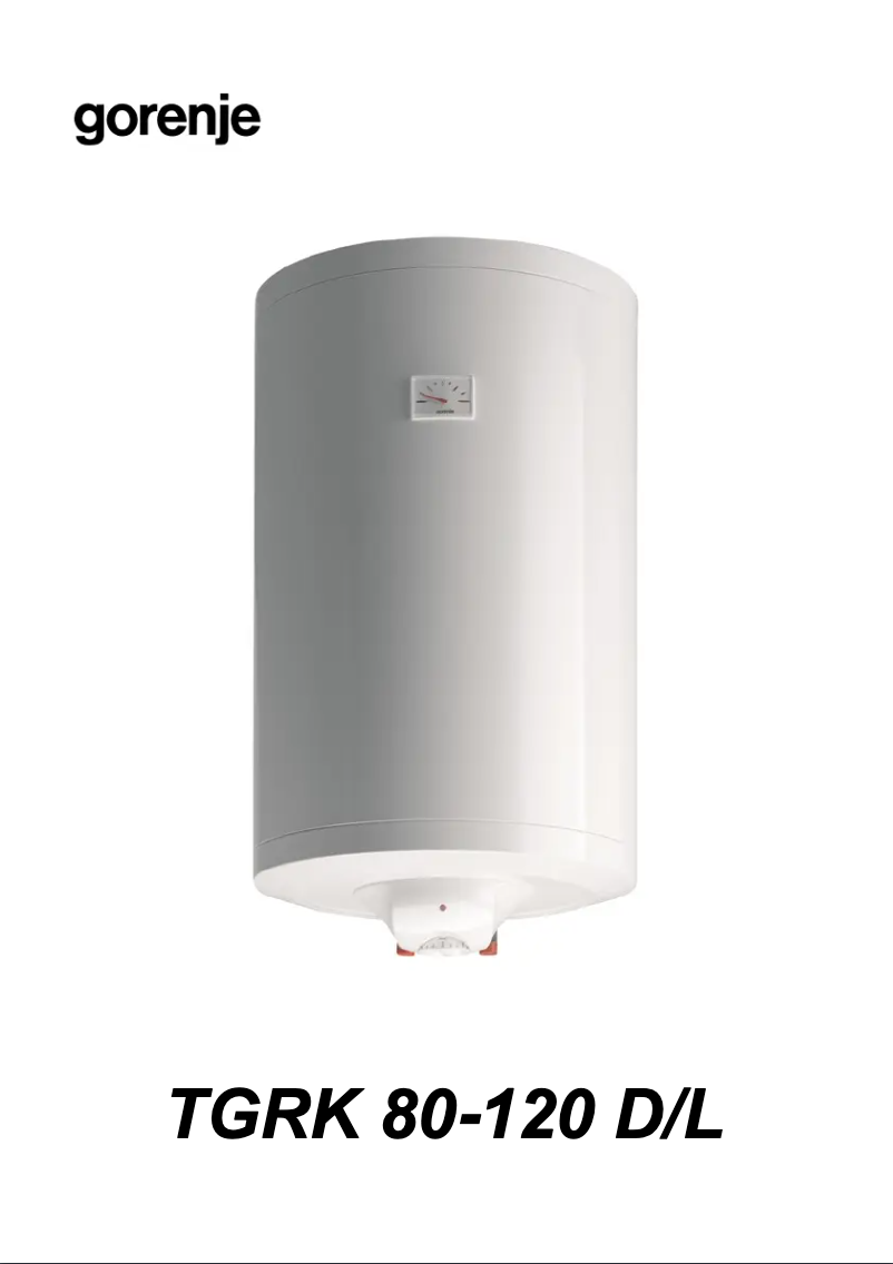 Image de la première page du manuel de l'appareil TGRK80RN