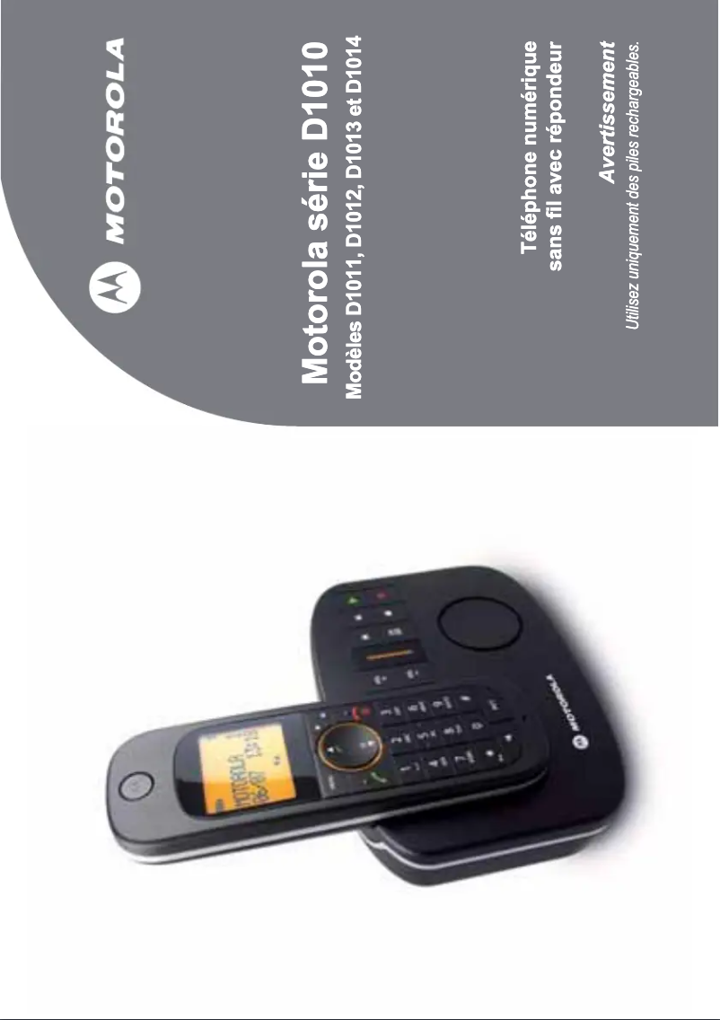 Página 1 del manual Manual de usuario Motorola D1011