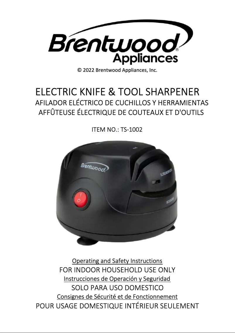 Imagen de la primera página del manual del dispositivo TS-1002