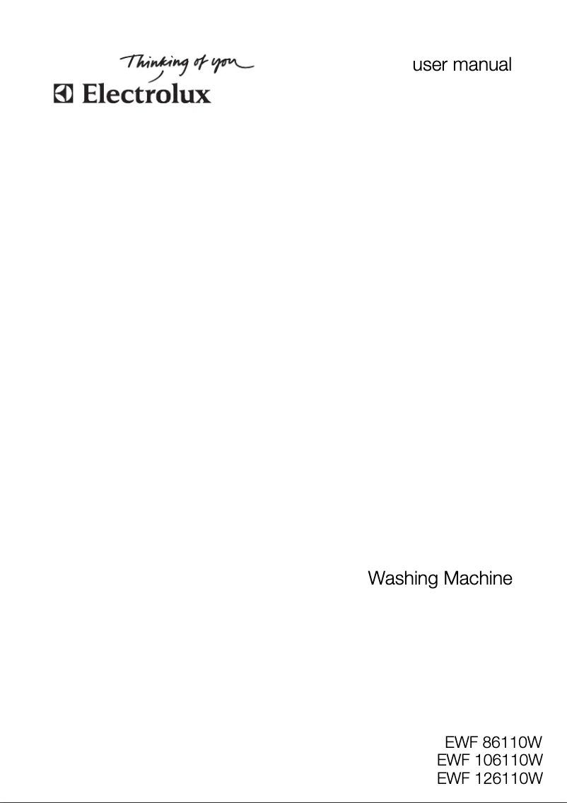 Imagen de la primera página del manual del dispositivo EWF 86110 W