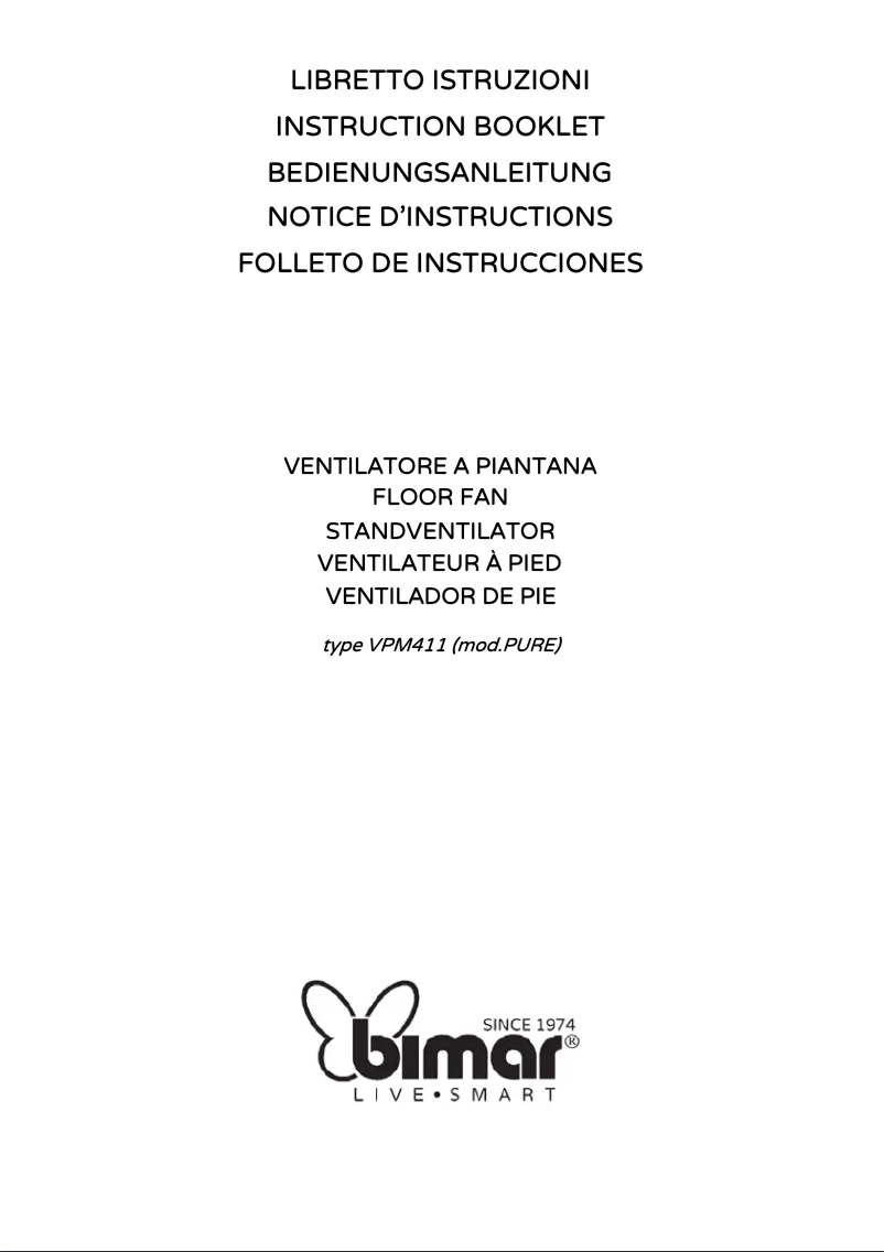 Page n°1 - Manuel utilisateur Bimar VPM411
