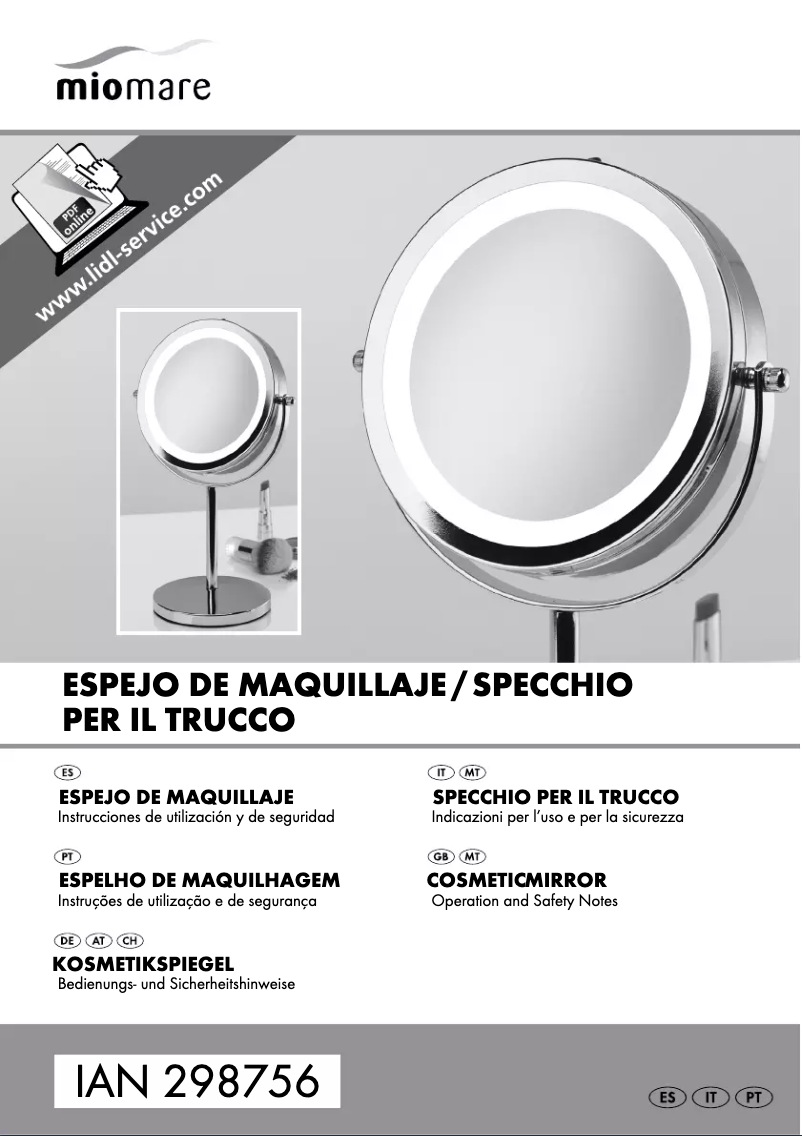 Page 1 de la notice Manuel utilisateur Miomare IAN 298756