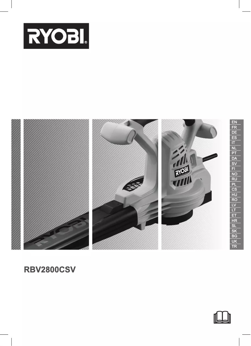 Page 1 de la notice Manuel utilisateur RYOBI RBV2800CSV