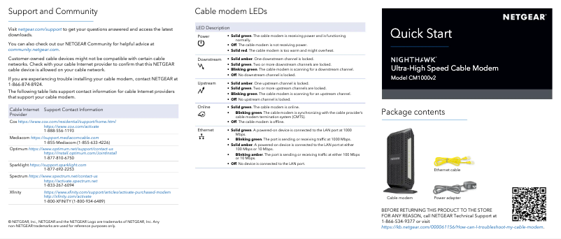 Image de la première page du manuel de l'appareil CM1000v2